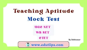 Teaching Aptitude Mock Test Free