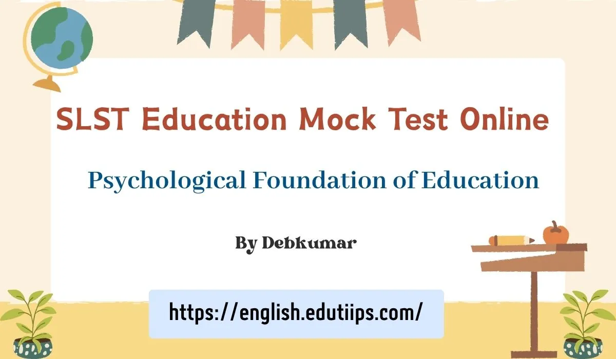 SLST Education Mock Test Online