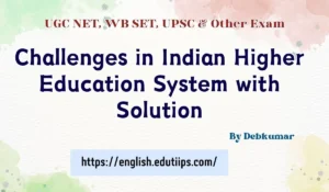 Challenges in Indian Higher Education System with Solution